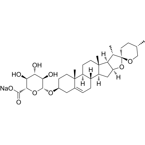 Diosgenin-3-O-β-D-sodium glucuronide (diosgenin-3-O-β-D-glucuronide sodium salt) 32471-99-1